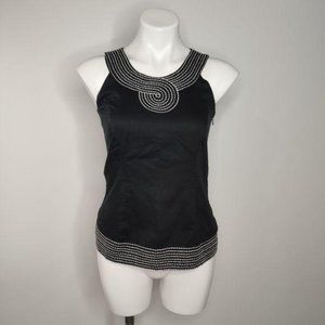 Ann Taylor Loft Petite Sleeveless Black Top XSP